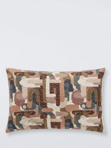 John Lewis John Lewis Jazz Abstract Embroidered Cushion, Multi, 40cm x 60cm- Buy online at McGrocer