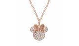Argos Disney Rose Gold Silver Plated Cubic Zirconia Necklace- Buy online at McGrocer