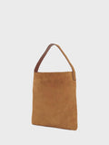 Gerard Darel suede grab bag in wheat, UK version