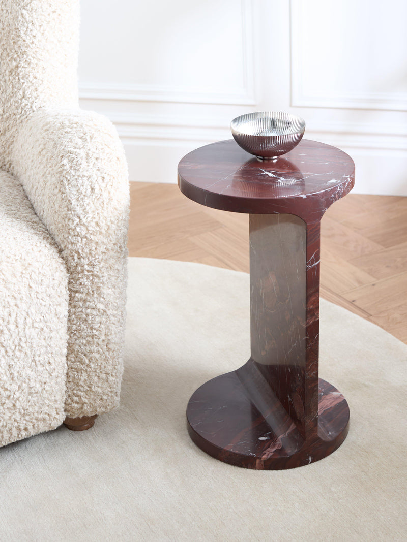 John Lewis Libby marble side table natural marble, imported from the UK