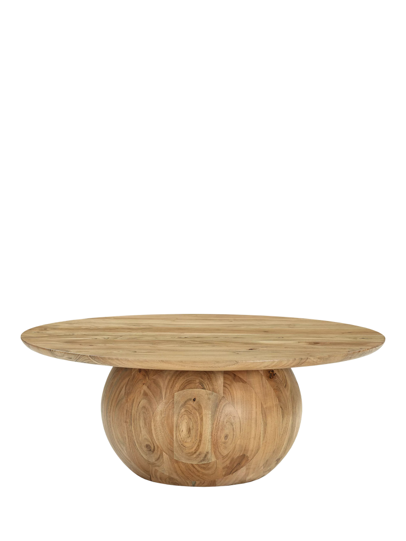 John Lewis Orb acacia wood coffee table natural finish - British product