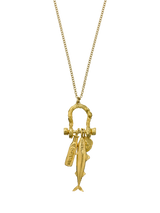 John Lewis Alex Monroe Docklands Charm Necklace Gold 51cm- Buy online at McGrocer