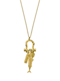 Alex Monroe gold charm necklace, UK version