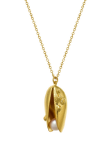 John Lewis Alex Monroe Mussel Shell Pearl Pendant Necklace, Gold, 41cm- Buy online at McGrocer