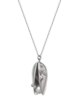 John Lewis Alex Monroe Sterling Silver Shell and Pearl Charm Necklace- Buy online at McGrocer