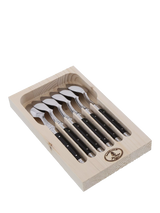 John Lewis Laguiole Stainless Steel Teaspoons, Set of 6, Black- Buy online at McGrocer