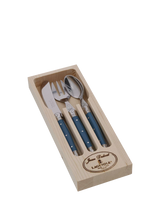 John Lewis Laguiole Children's Stainless Steel Cutlery Set, Arctic Blue, 3 Piece- Buy online at McGrocer