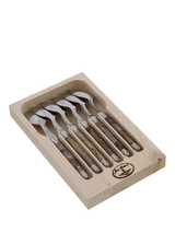 John Lewis Laguiole Stainless Steel Teaspoons, Set of 6, Horn- Buy online at McGrocer