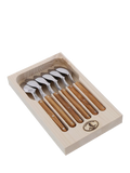 Laguiole olive wood teaspoons set of 6 - British product