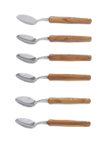 Laguiole olive wood teaspoons set of 6 - British product