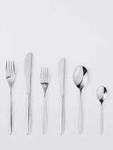 John Lewis John Lewis Scroll Stainless Steel Cutlery Set, 24 Piece/4 Place Settings- Buy online at McGrocer