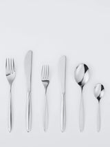 John Lewis John Lewis Scroll Stainless Steel Cutlery Set, 6 Piece/1 Place Setting- Buy online at McGrocer
