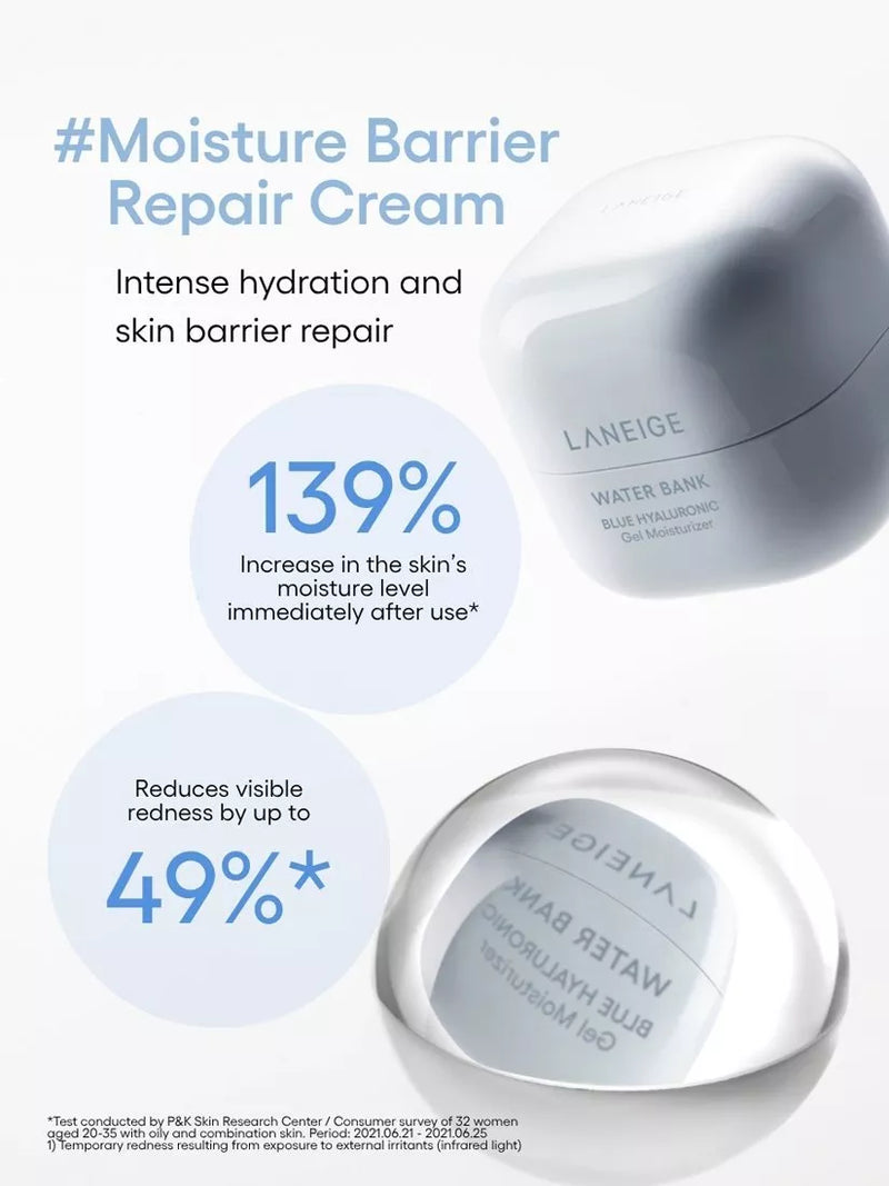 LANEIGE Water Bank Blue Hyaluronic Gel Moisturiser 50ml (British brand)