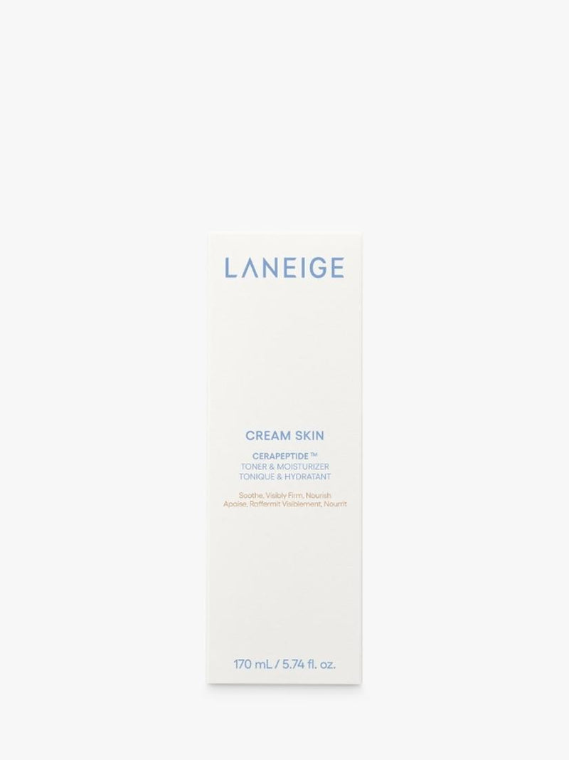 LANEIGE Cream Skin Cerapeptide toner moisturiser 170ml, imported from the UK
