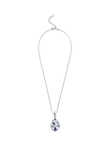 John Lewis Eclectica Vintage Rhodium Plated Detachable Pendant Blue/Silver 44cm- Buy online at McGrocer