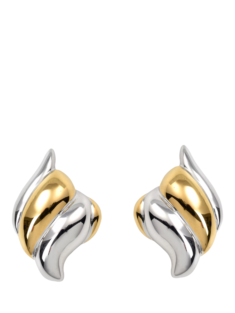 Eclectica gold and rhodium plated ear clips, imported from the UK
