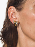 Eclectica gold and rhodium plated ear clips, imported from the UK