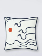 John Lewis John Lewis Coastal Bird Scatter Cushion, White/Multi, 45 x 45cm- Buy online at McGrocer
