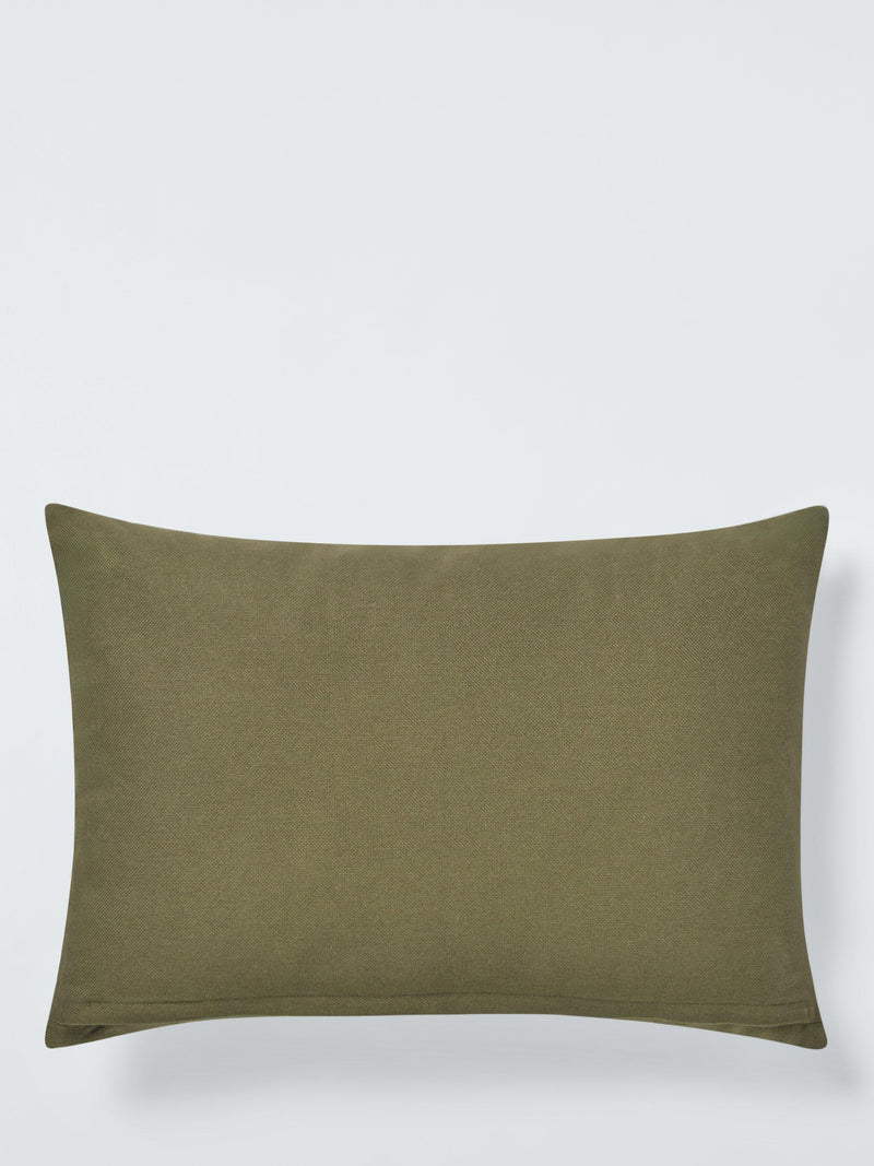 John Lewis Harmony scatter cushion green cotton 40x60cm - British brand