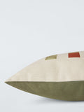 John Lewis Harmony scatter cushion green cotton 40x60cm - British brand