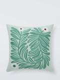 John Lewis Zinnia Cushion, Celadon