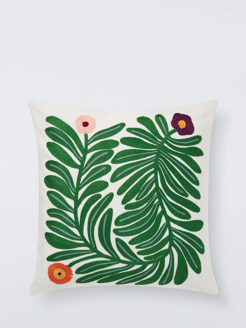 John Lewis Zinnia Cushion, Juniper