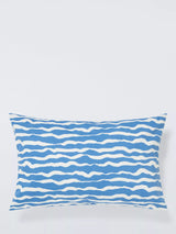 John Lewis John Lewis Painted Waves Indoor/Outdoor Scatter Cushion, 35 x 55cm- Buy online at McGrocer