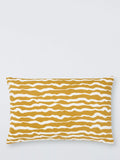 John Lewis Painted Waves Indoor/Outdoor Cushion, Yellow