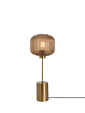 MADE Briz orange textured glass table lamp, imported from the UK