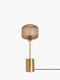 MADE Briz orange textured glass table lamp, imported from the UK