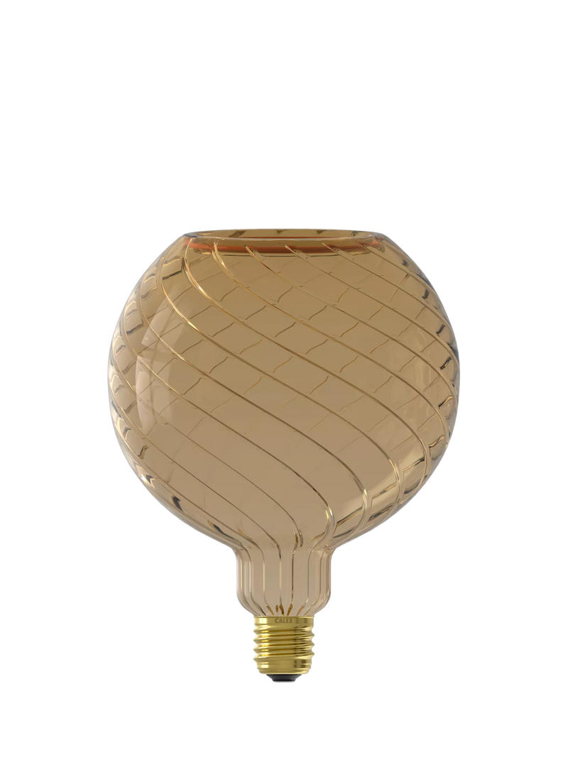 Calex Aura Avero smoked glass LED globe bulb - British product