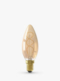 Calex 4W E14 LED tinted candle bulb, imported from the UK