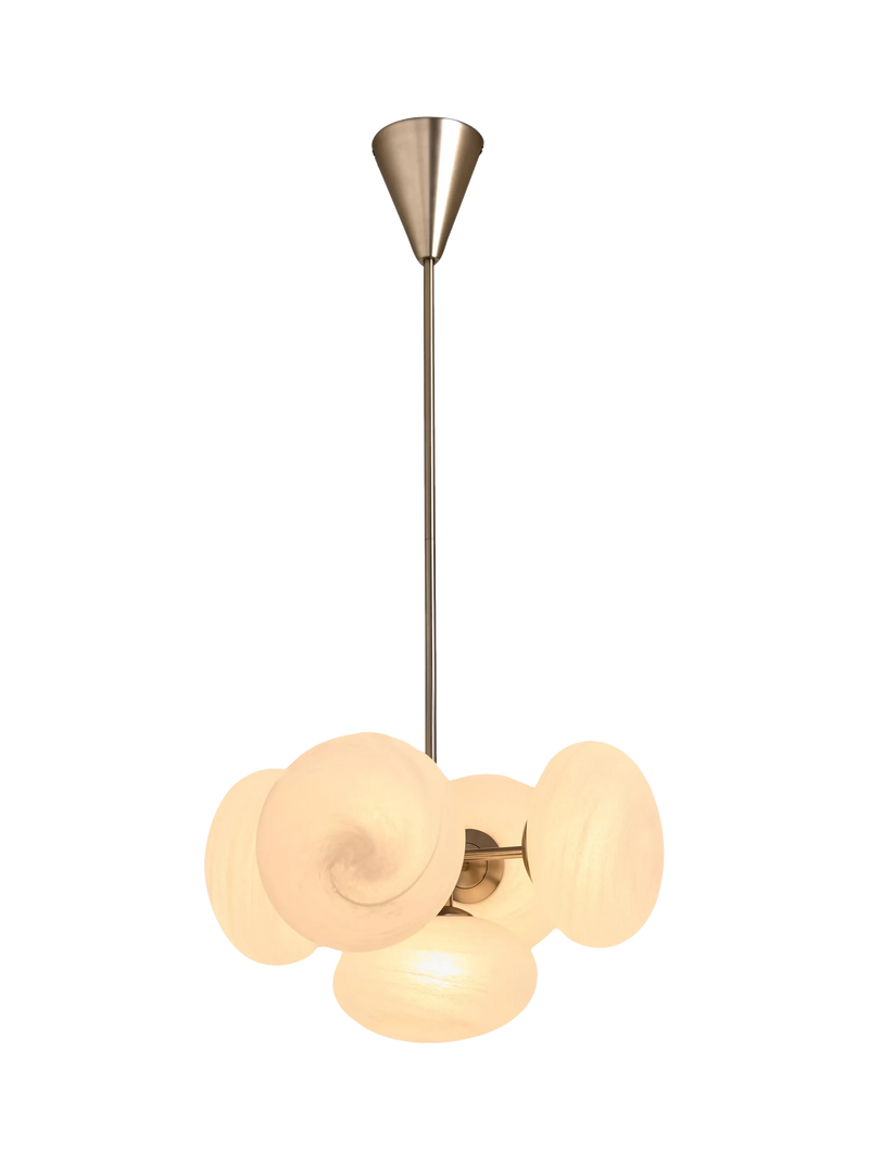 MADE Caleb glass orb pendant light silver, UK version