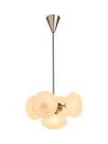 MADE Caleb glass orb pendant light silver, UK version