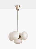 MADE Caleb glass orb pendant light silver, UK version