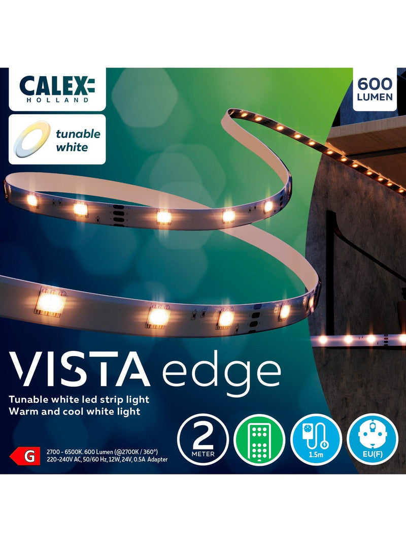 Calex Vista Edge tunable white LED strip 2m, UK version