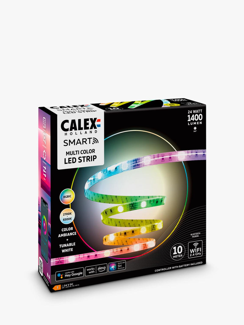Calex smart LED strip RGBIC 10m, imported from the UK
