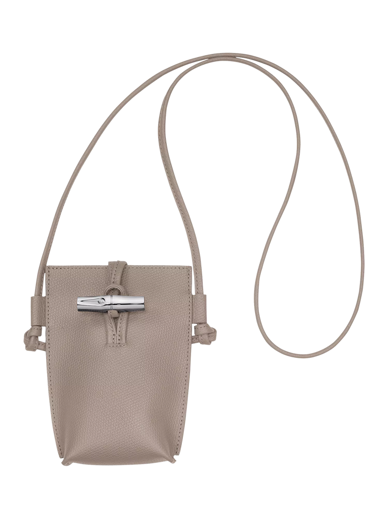 Longchamp Le Roseau Leather Phone Pouch