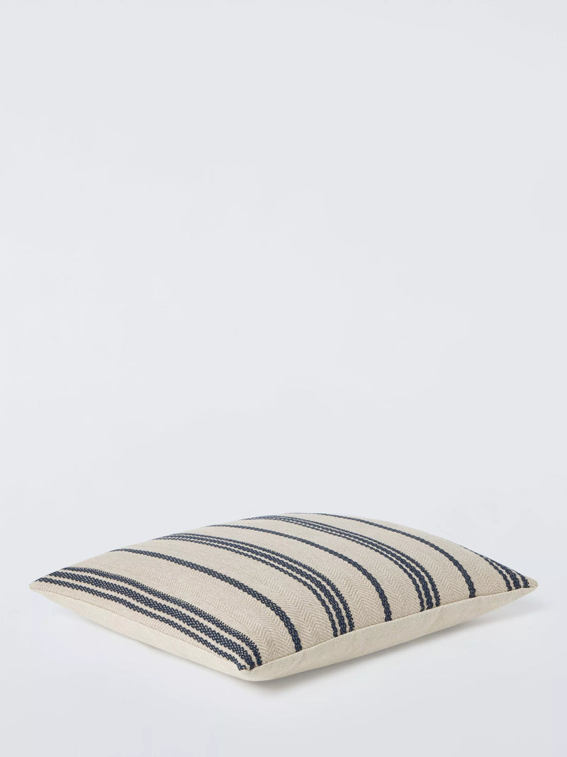 John Lewis Azzaro Raya Stripe Cushion Natural 50cm - British product