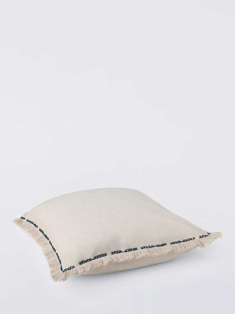 John Lewis cross stitch border cushion natural 50x50cm, imported from the UK