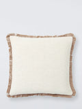 John Lewis fringed cotton cushion 45x45cm, UK version