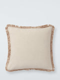 John Lewis fringed cotton cushion 45x45cm, UK version