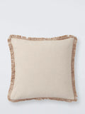 John Lewis fringed cotton cushion 45x45cm, UK version