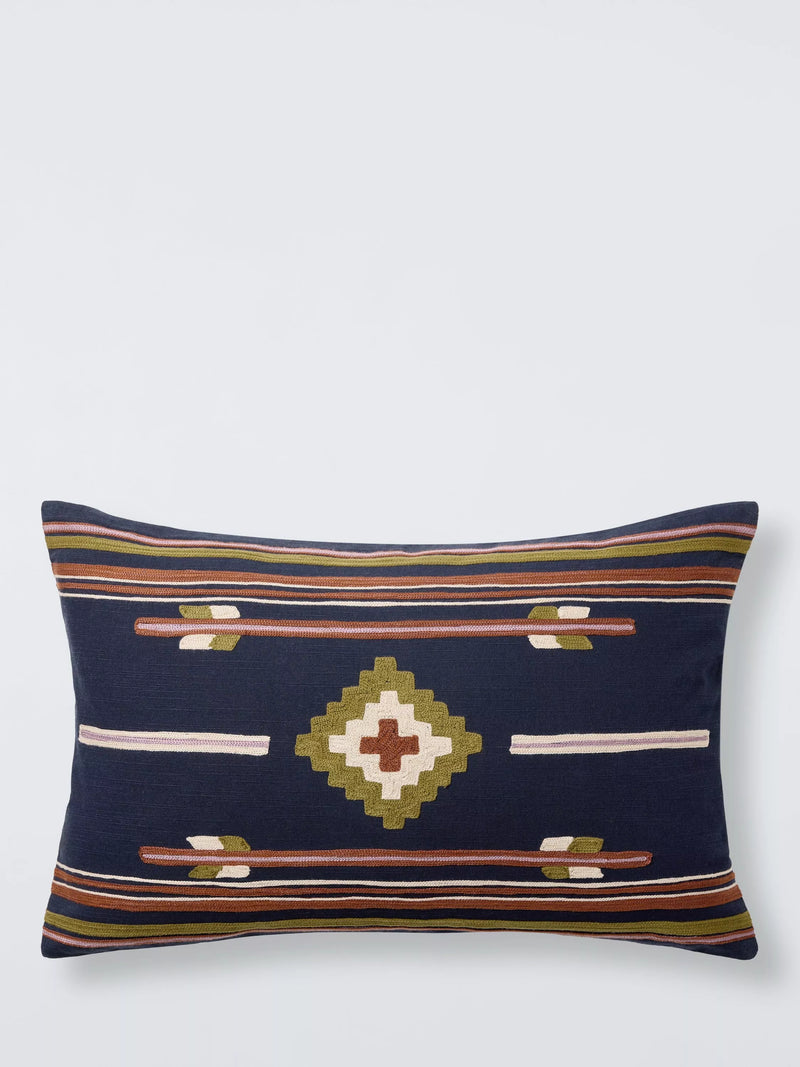 John Lewis decorative cushion Pacarro Indigo 40x60cm, UK version