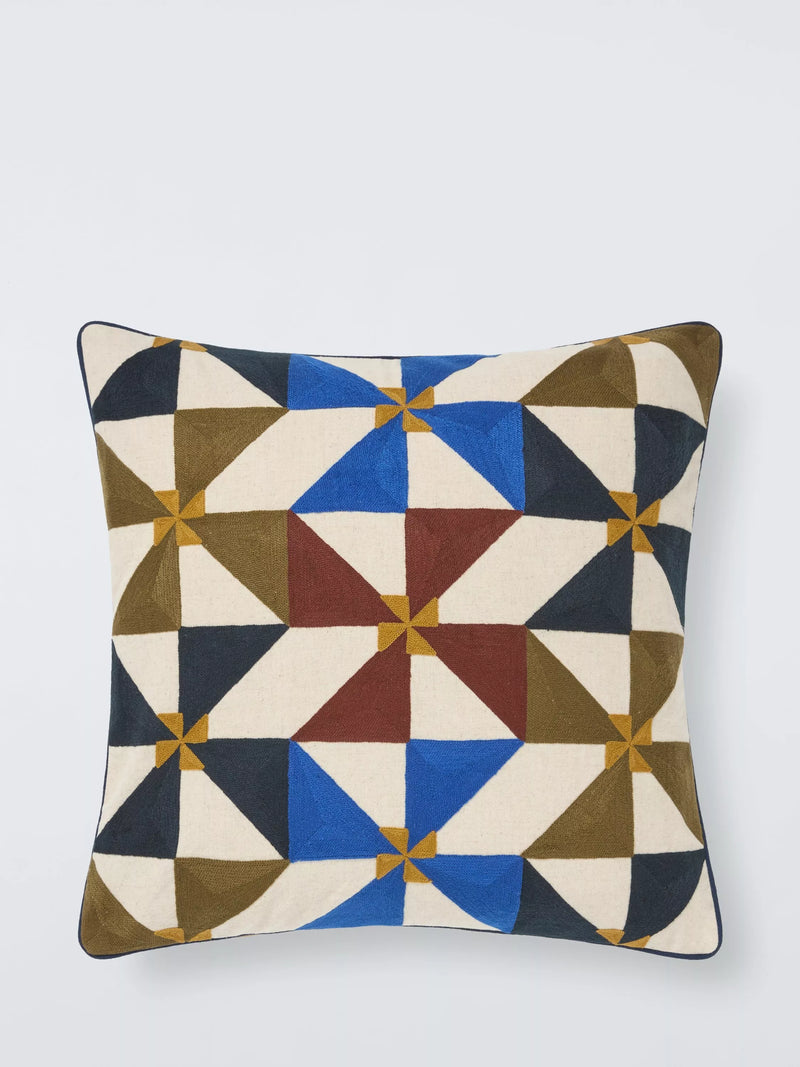 John Lewis Viento Cushion Indigo Scatter Cushion 50x50cm