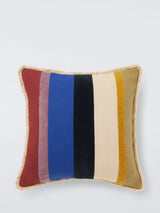 John Lewis John Lewis Felic Stripe Scatter Cushion, Cobalt, 50 x 50cm- Buy online at McGrocer