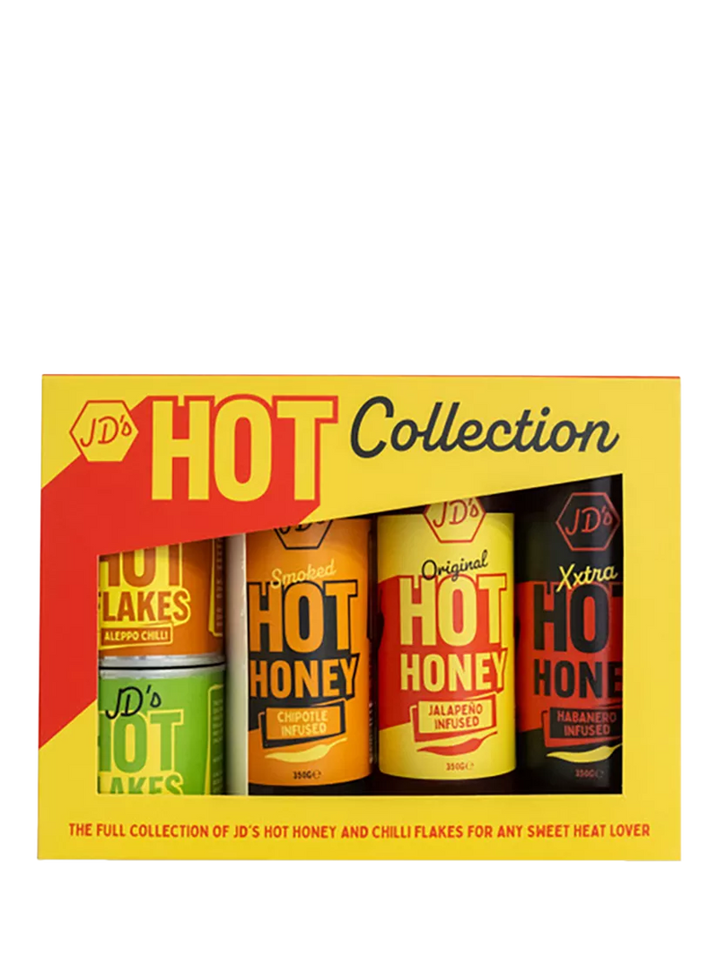 JD's Hot Honey Collection set of three jars (British brand)