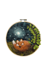 John Lewis The Crafty Kit Company Sleepy Fox Needle Felting Kit- Buy online at McGrocer