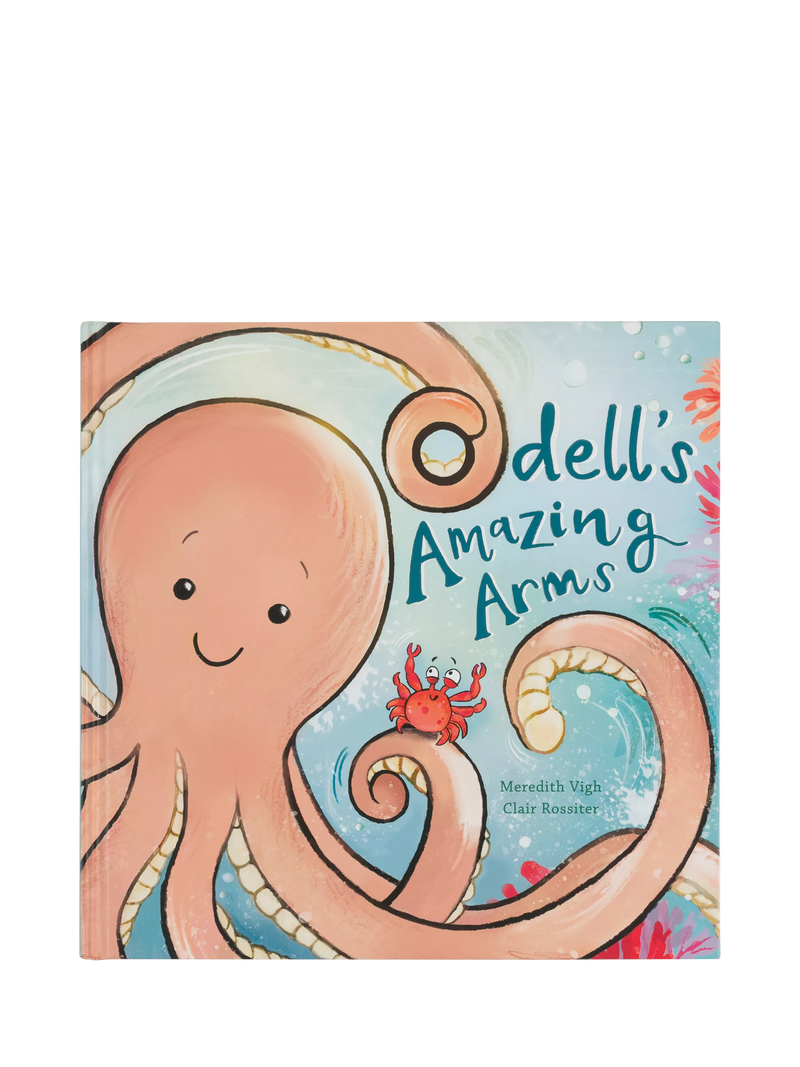 Jellycat children's book Odell's Amazing Arms - British product