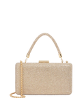 Dune London gold diamante handle clutch bag, imported from the UK